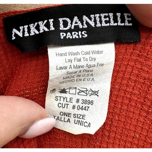 Vintage Nikki Danielle Paris Y2K Shimmer Quality Racerback Tank Top OS (Small) - Picture 6 of 6